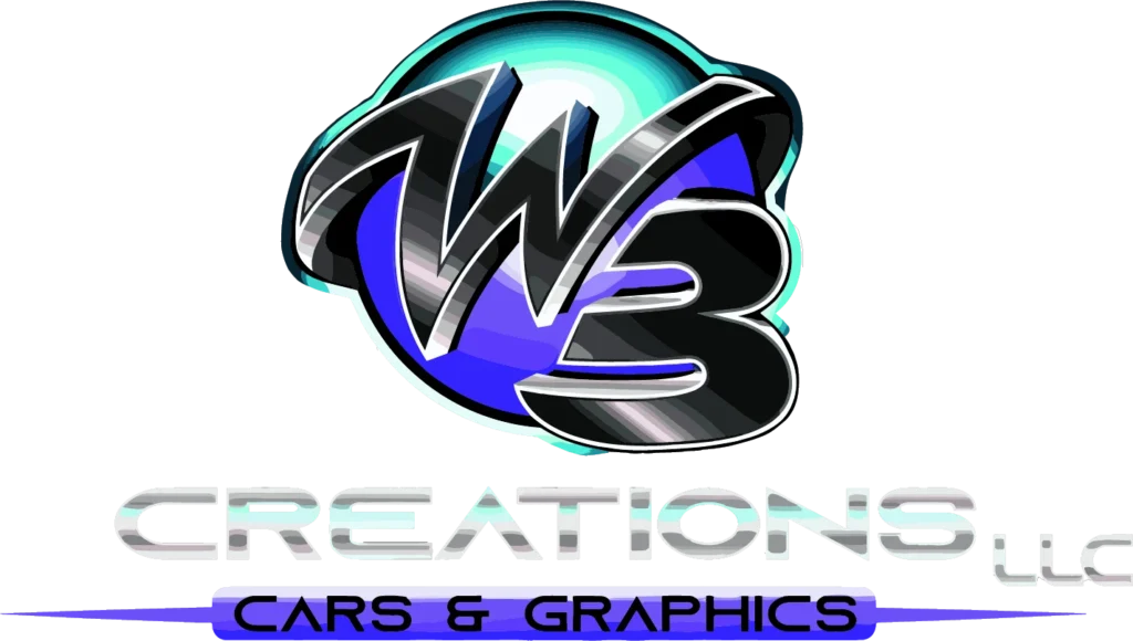 WB Creations logo – vehicle wrap and customization specialists in North Haledon, NJ