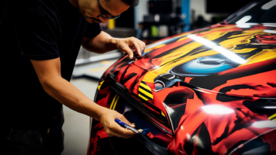 Commercial vehicle with professional vinyl wrap driving through North Jersey streets